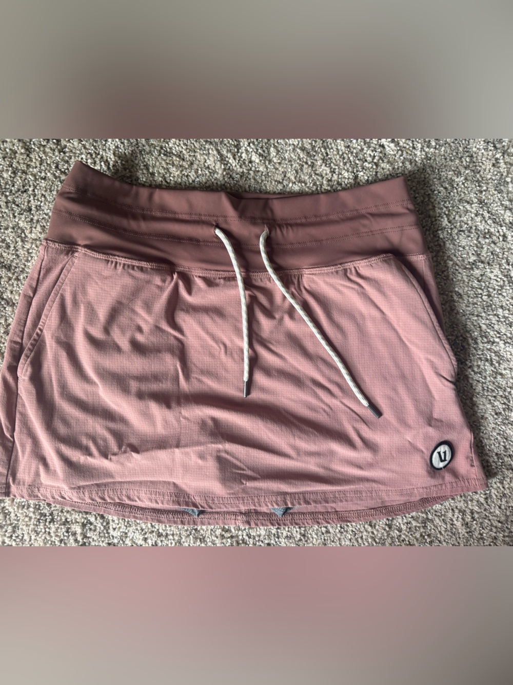 Vuori Pink Pull-On Active Mini Skort